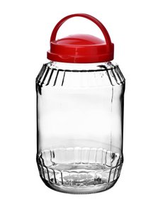 BASIC KITCHEN Glas 3,1 l mit Griff 15 x 26,5 cm