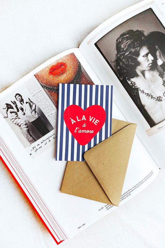 Coeur carte à la Life à l'amore