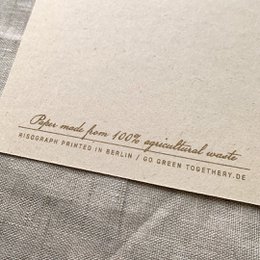 Postkarte / Typo / Easy Peasy / Ökopapier