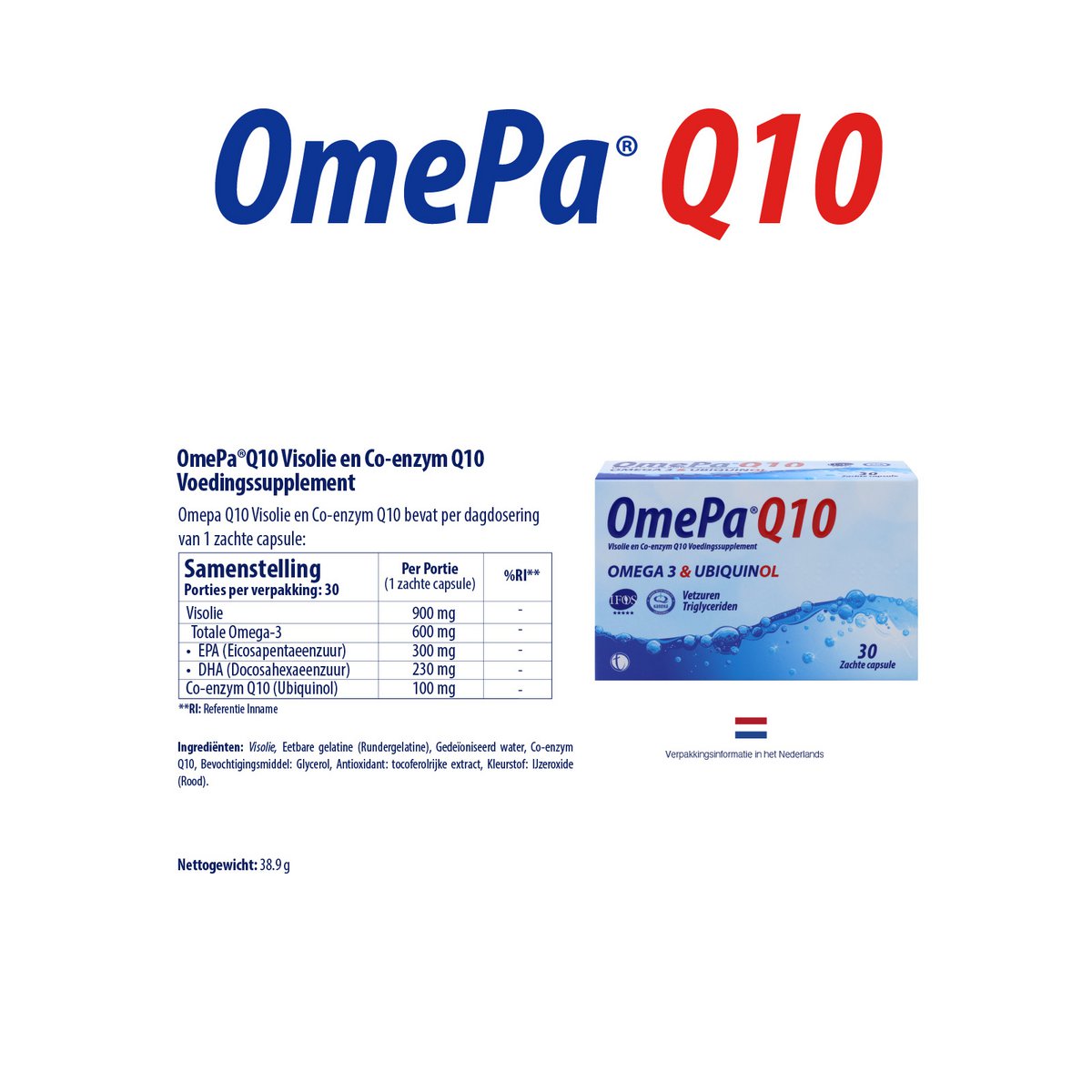 OmePa Q10 | Omega-3 Supplement