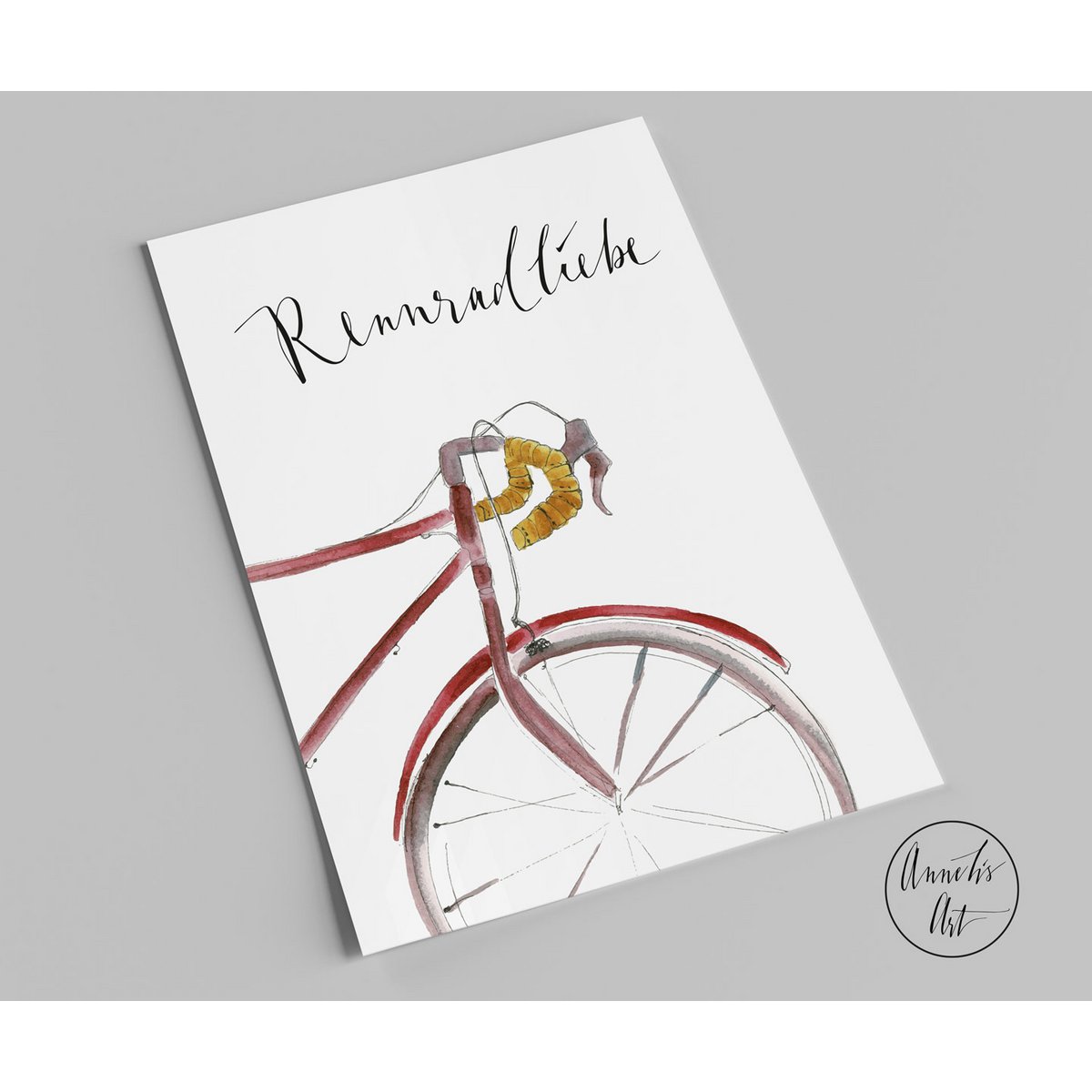 Ansichtkaart | racefiets liefde | Cadeau voor wielrenners