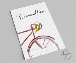 Ansichtkaart | racefiets liefde | Cadeau voor wielrenners
