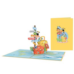 Pop-upkaart voor een goede reis