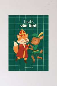 Sinterklaas kaart - Liefs van Sint