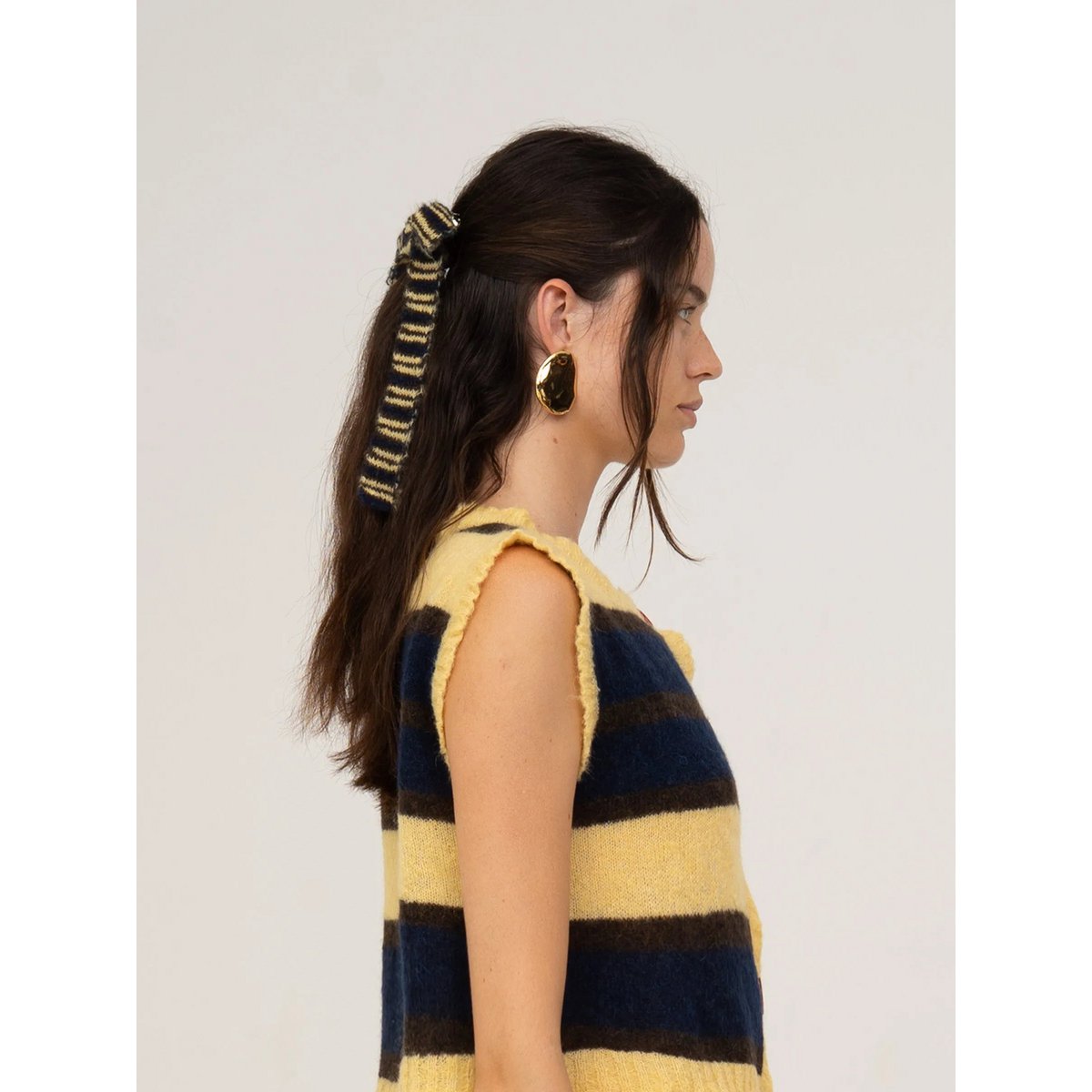 Fresh Charm Bowknot Knitted Hair Clip