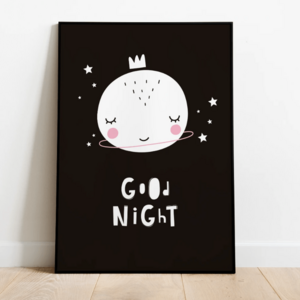 Children's room poster good night