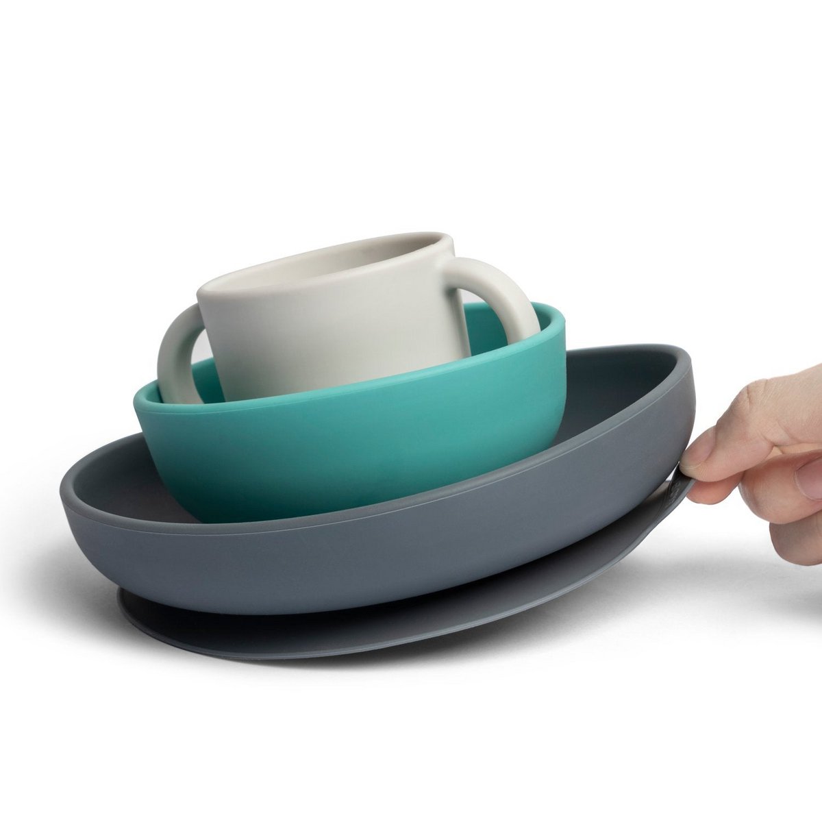 SILIKON-BABY-SPEISESET - LAGUNE