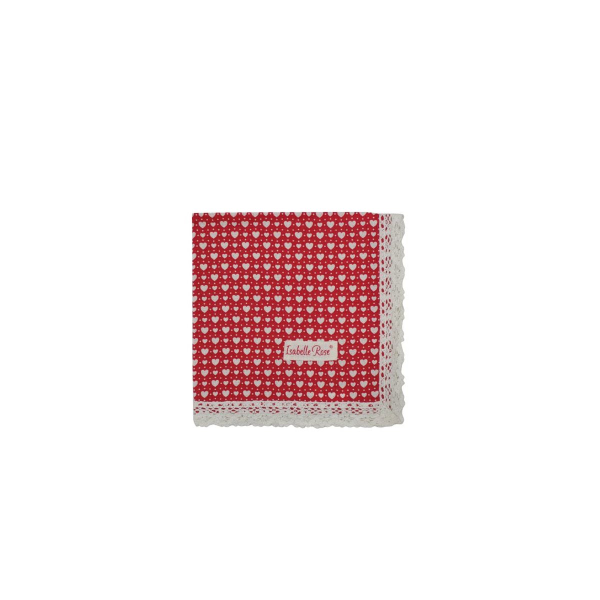 Rød serviet LOVE 40x40 cm Isabelle Rose