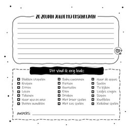 Fill-in book SilliBeads - My From Toddler to Toddler Growing Up Book - Hardcover Wire-o (BLACK/WHITE SERIES)