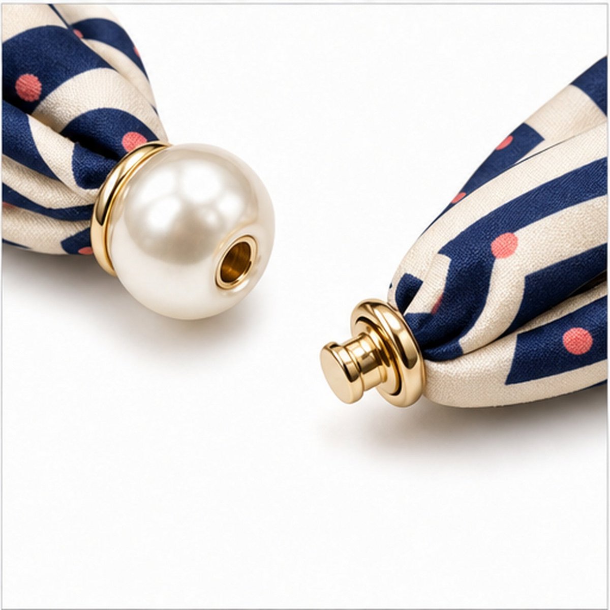 HS Pearl Scarf New Colors - Magnetic Pearl Closure