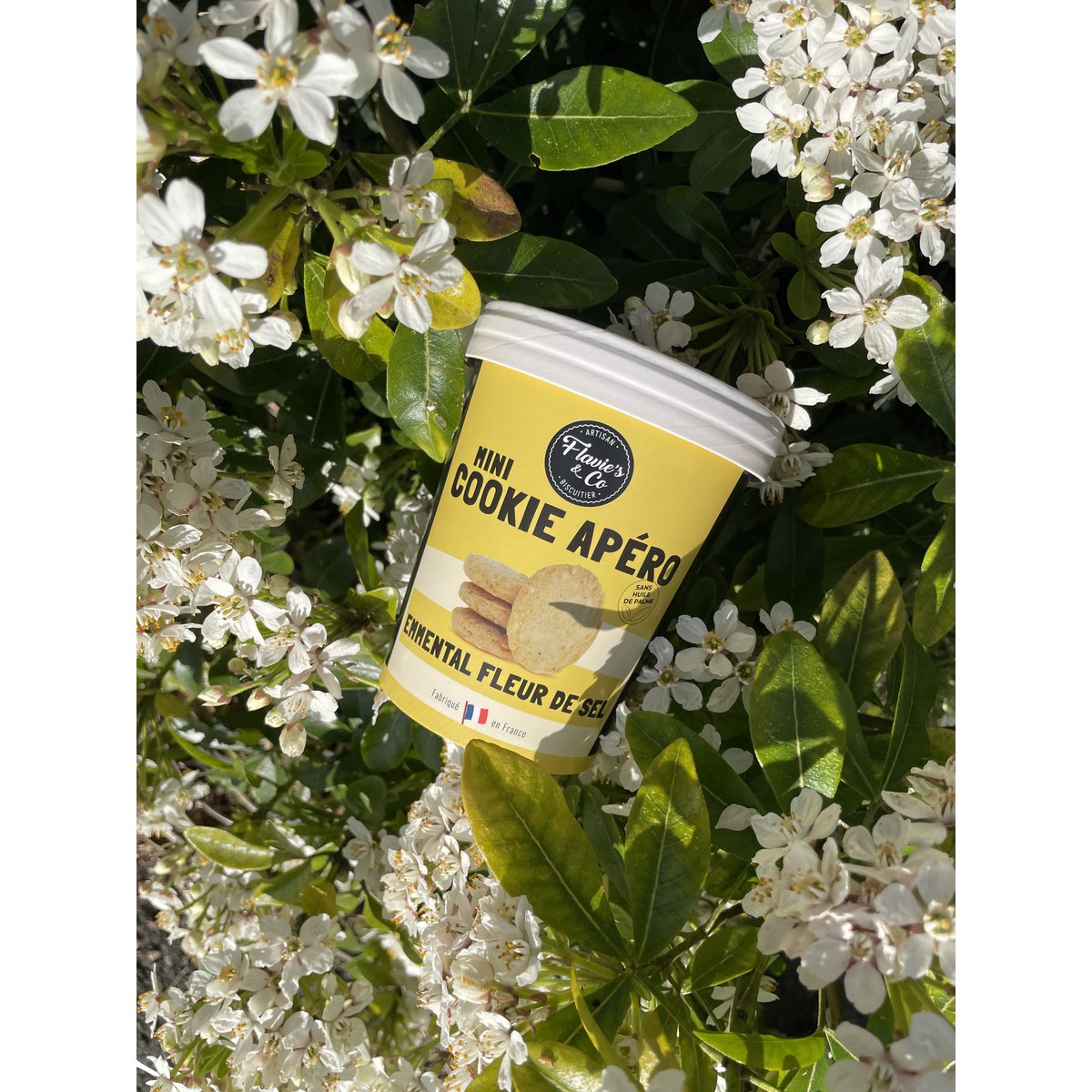 Mini-Aperitifkekse: Französischer Emmentaler – Fleur de Sel