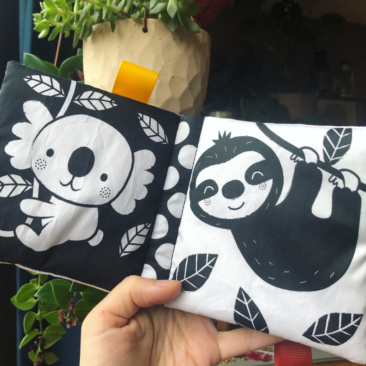 Fabric book - In the zoo