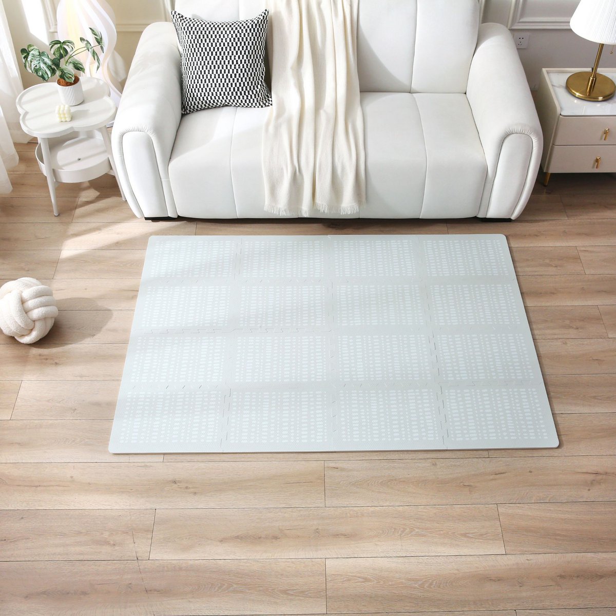 Mata do zabawy Hakuna Matte XL - Hygge, szara (1,7 x 1,2 m)