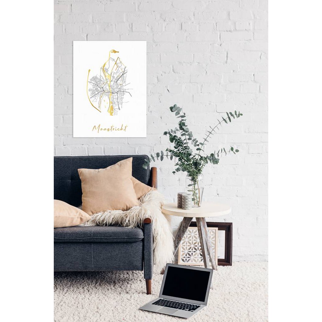 Map City Village of your choice - Gold foil / Silver foil / Copper foil