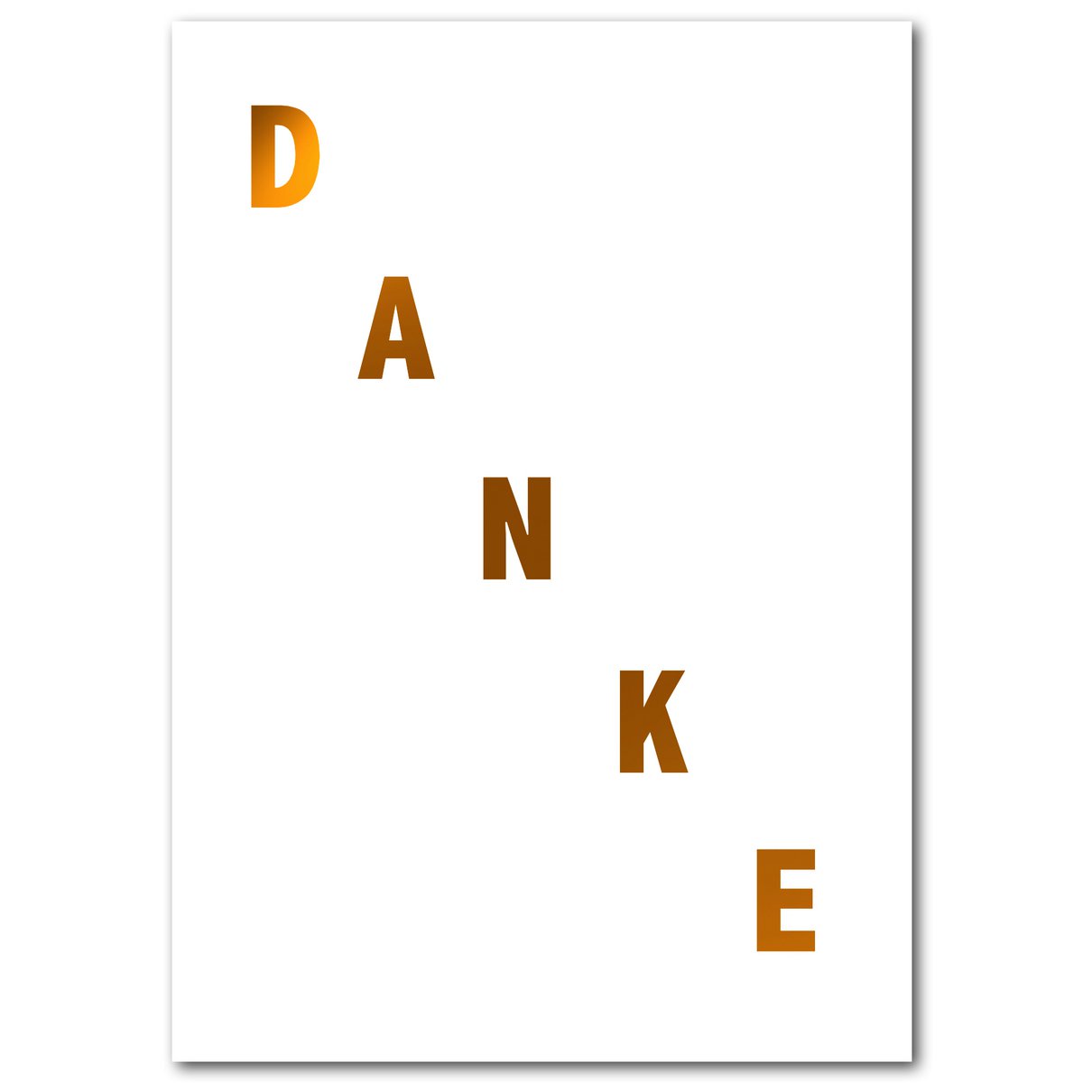 Postkarte "Danke"