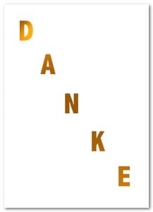 Postkarte "Danke"