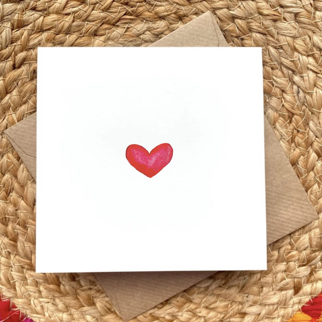 Card Red Sphere Heart