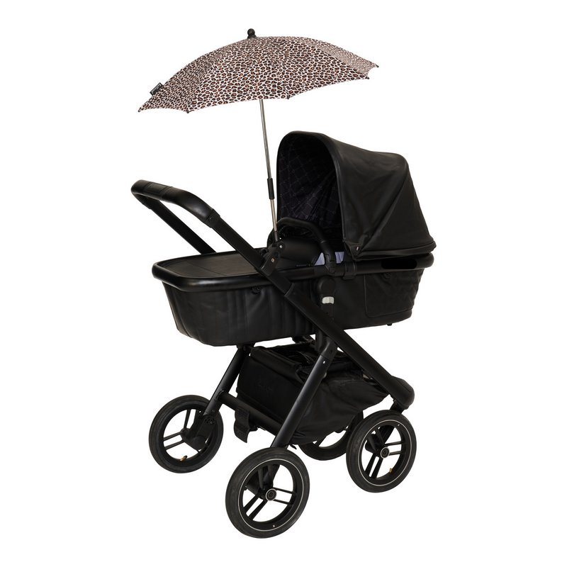 Bellasol - Leopard - Parasol barnevogn/buggy universal - Speciel UV-bestandig belægning - 1 års garanti
