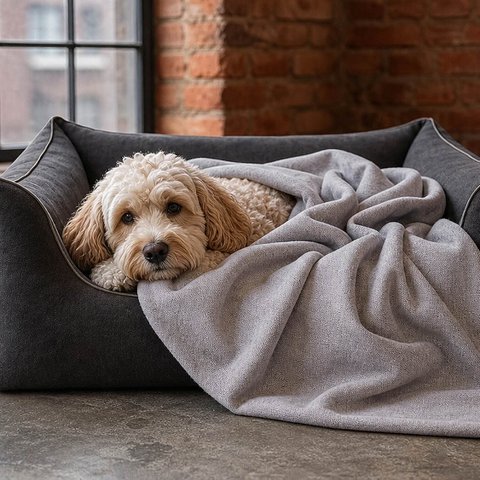 Hundedecke Plaid Monterey grau