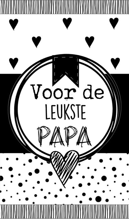 Kleine Karte 5 x 8,5 cm mit Text für den schönsten Papa.