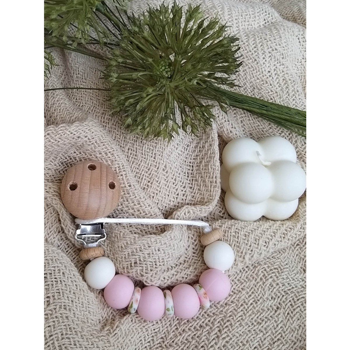 newborn speenkoord 'Roses'