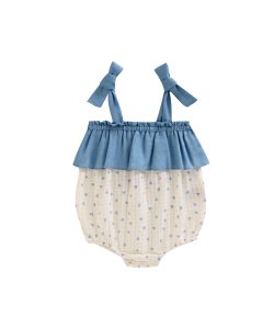 Babyfrosch aus doppeltem Stoff mit Herzen und Schleifen BGV96549