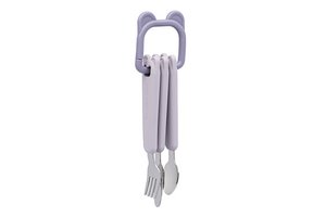 Cutlery set with Loop Lilac