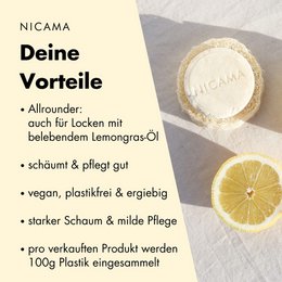 NICAMA - Festes Shampoo - Lemongras