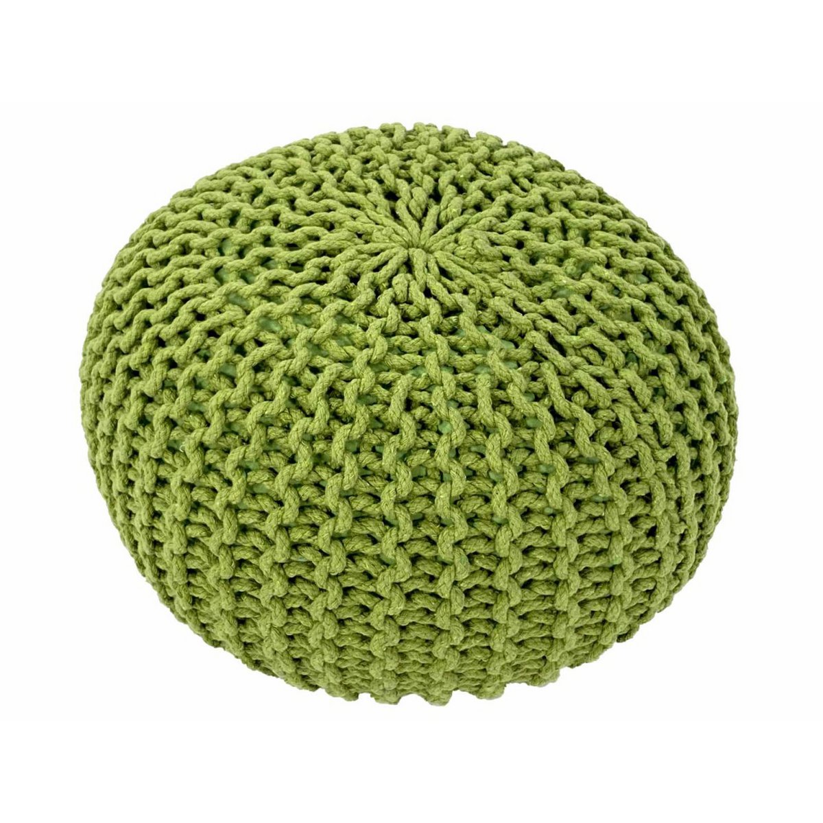 Brei -ontlasting pouf Ø 45 H 30 cm cm stoel pouf breien vloer kussen