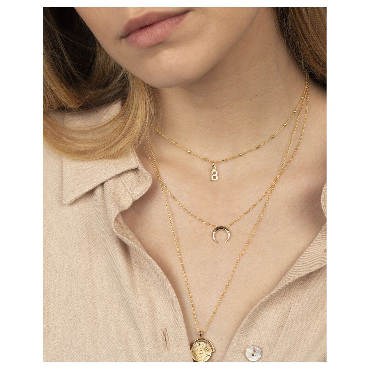 Crescent necklace