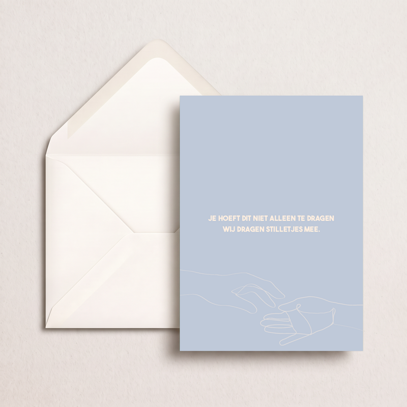 Bereavement card | You don't have to carry this alone 