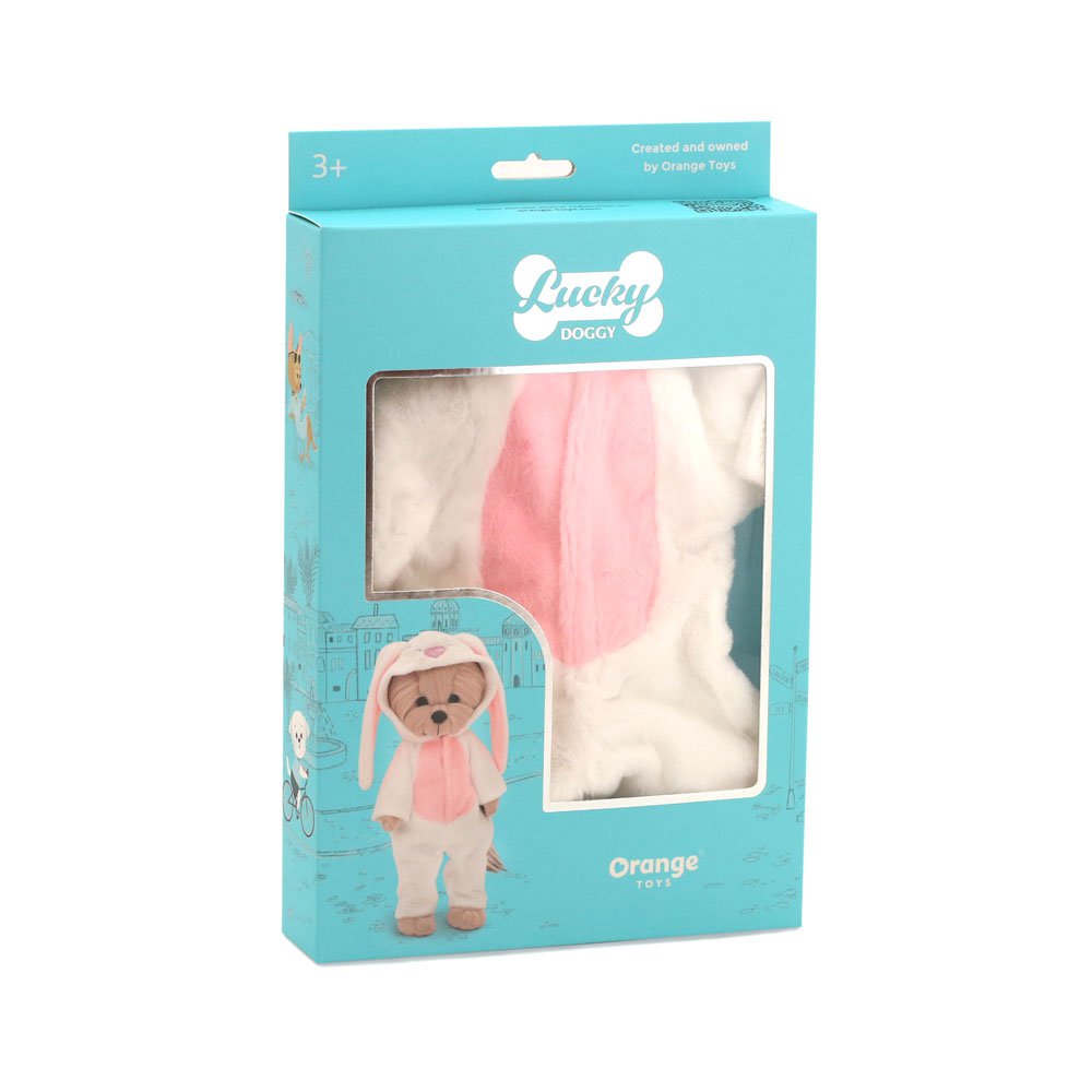 Plush speelgoed, gelukkige doggy, kledingset: Bunny