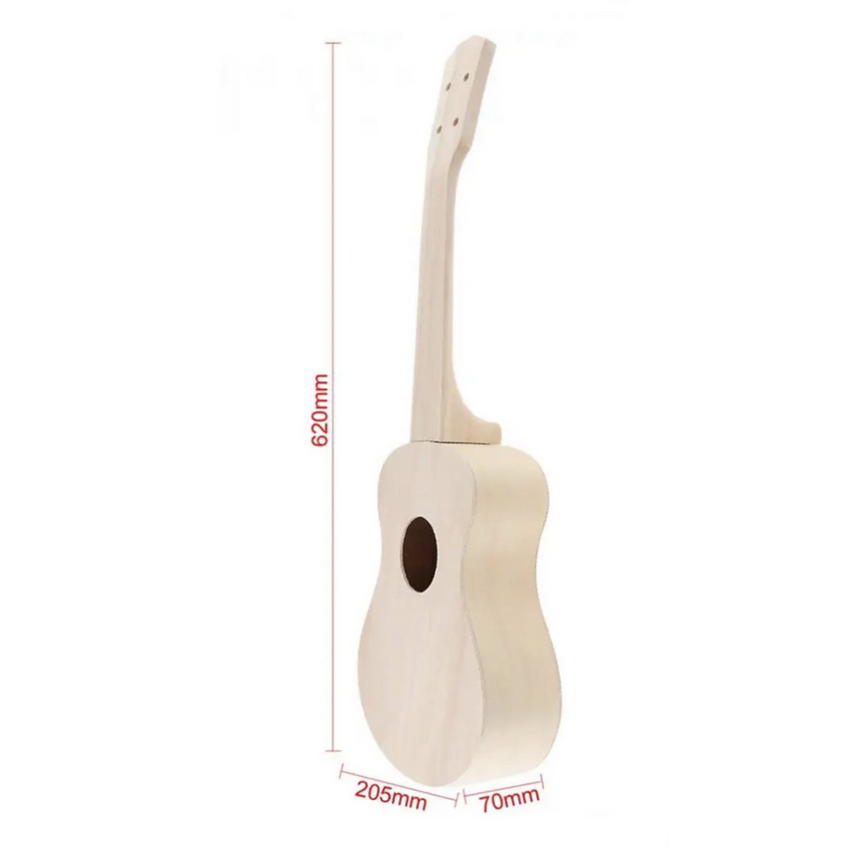 Ukelele de concierto de 23 pulgadas para pintarte tú mismo.