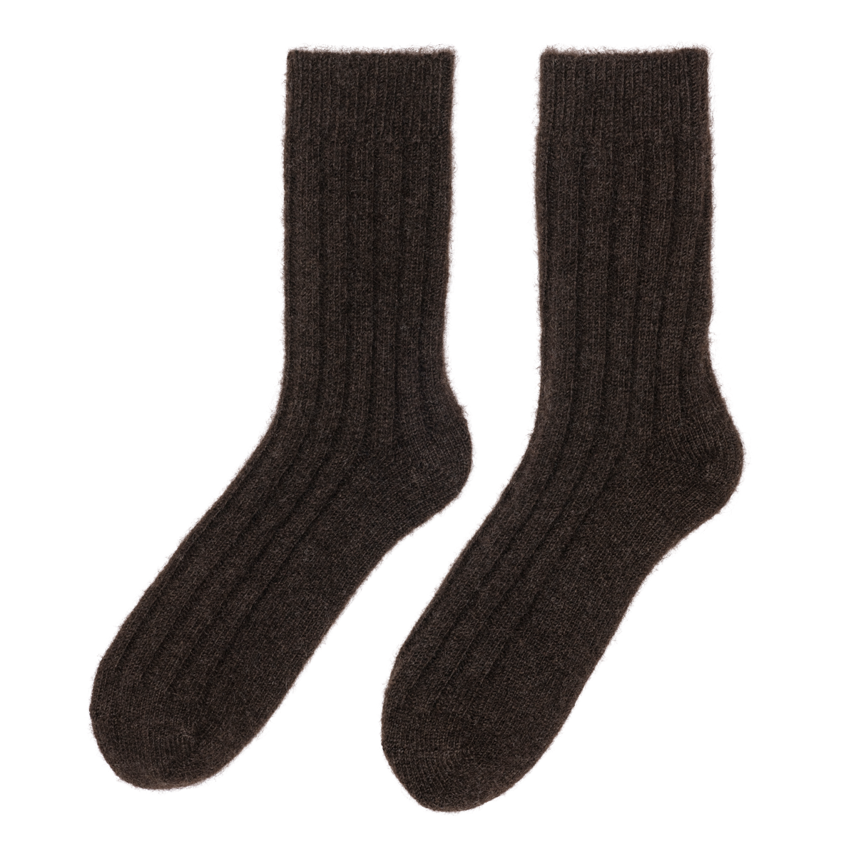 "Tod" Warm Yak Wool Sengestrømper (chokoladebrune)
