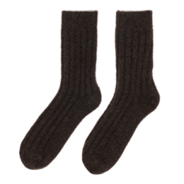"Tod" Warm Yak Wool Sengestrømper (chokoladebrune)