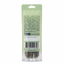Dried Cod Sticks With Spinach Natural Dog Treats 30 g
