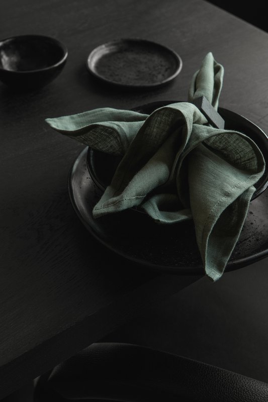 Napkins Nordic Moss green  (set of 2) / 100% linen