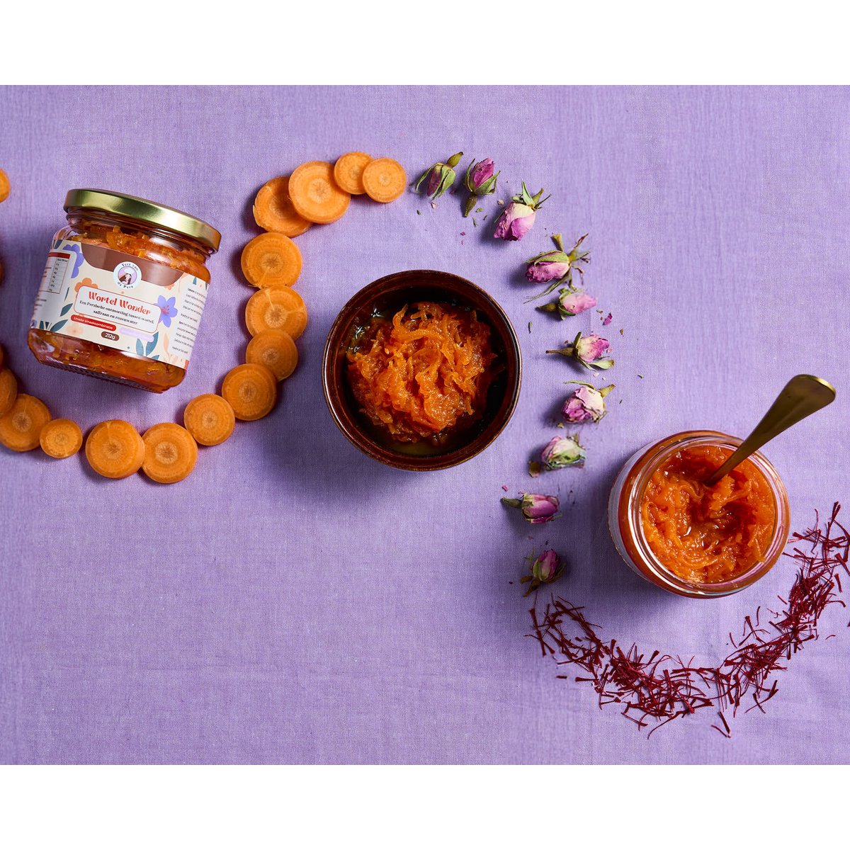 Wortel Wonder Sharing is Caring bundel - 1 grote pot (212g) en 3 mini's (40g)