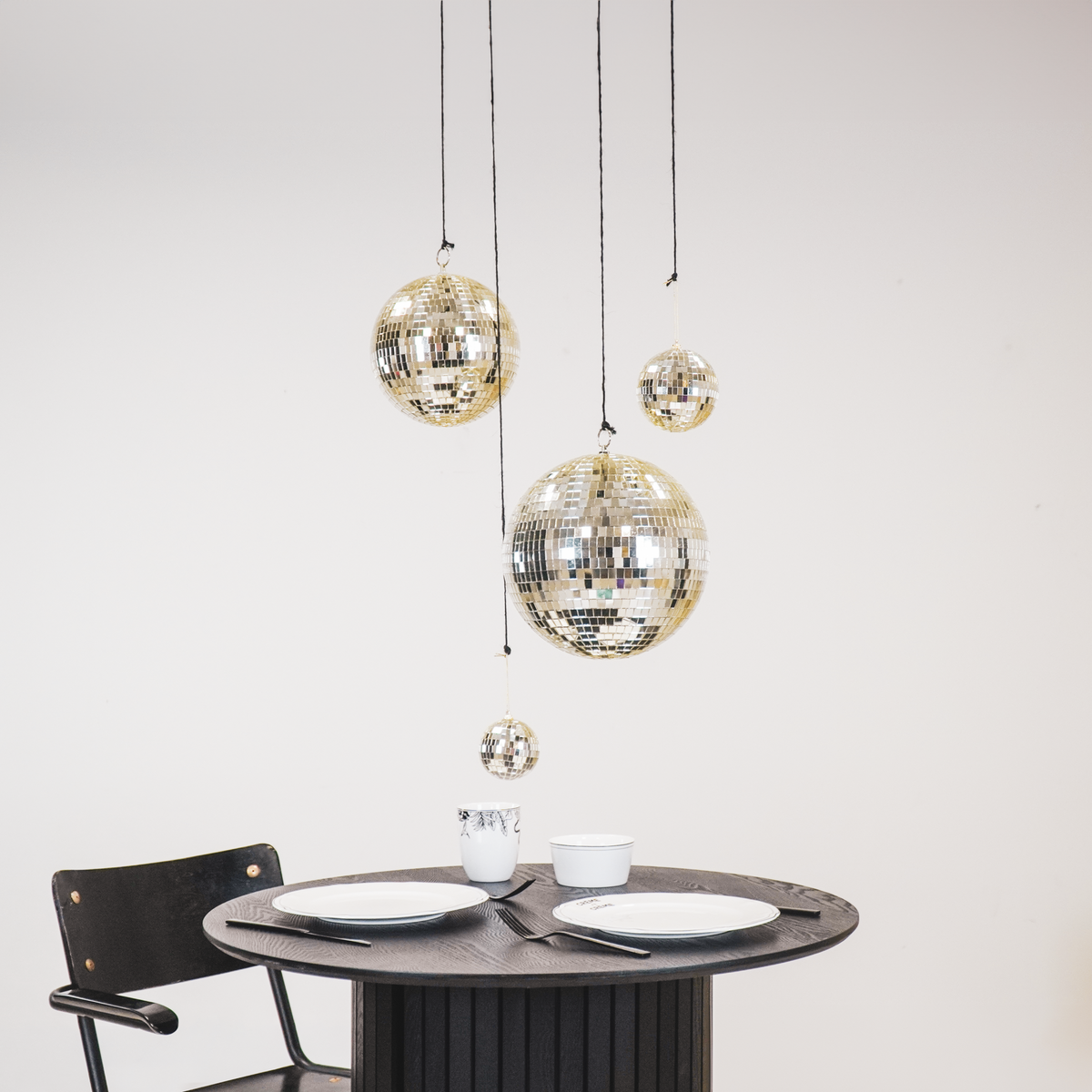 Christmas Decoration - Christmas Hanger - Discoball - Foam - Gold - 25x25x25cm