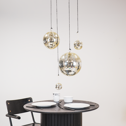 Christmas Decoration - Christmas Hanger - Discoball - Foam - Gold - 25x25x25cm