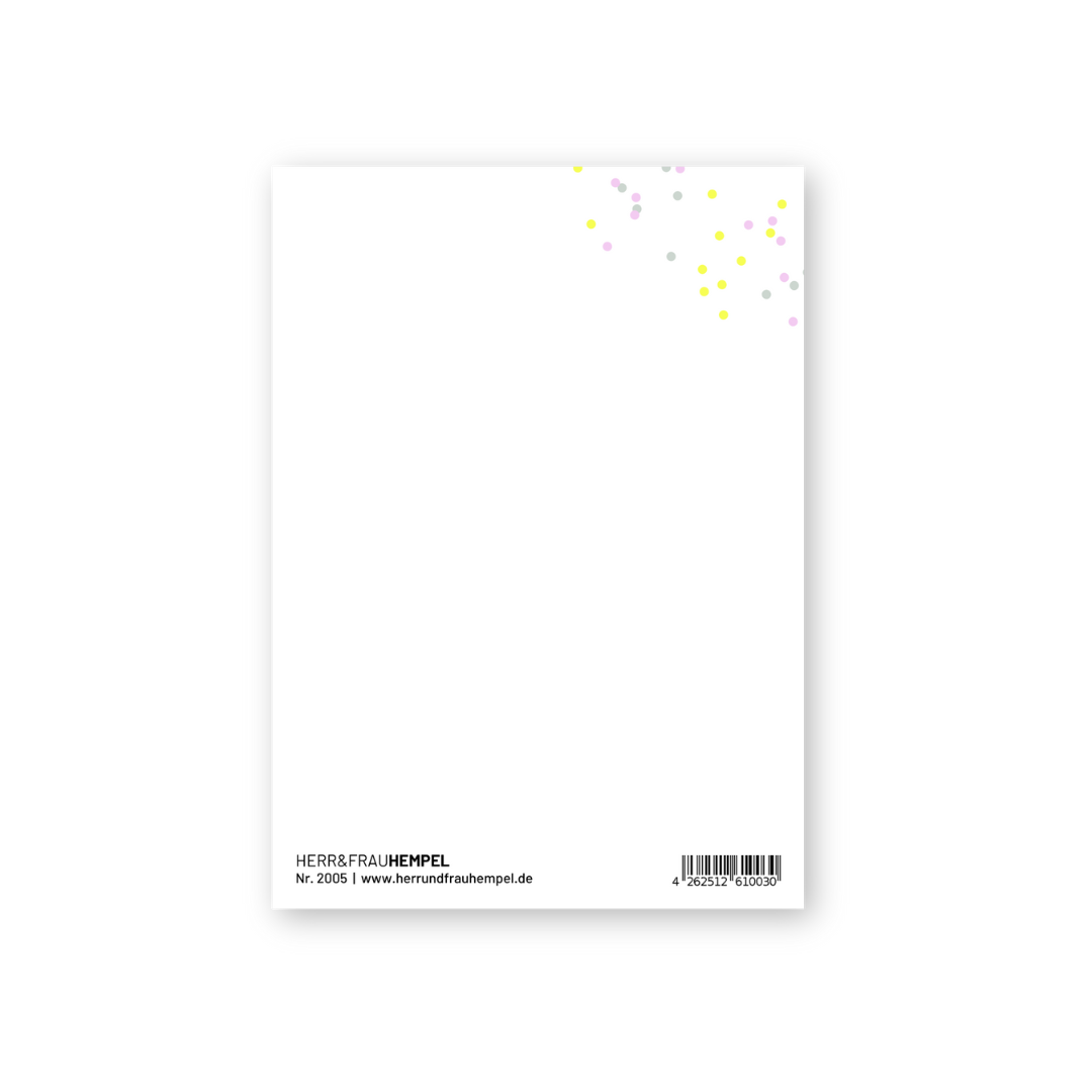 Ansichtkaart - Confetti Rain for You