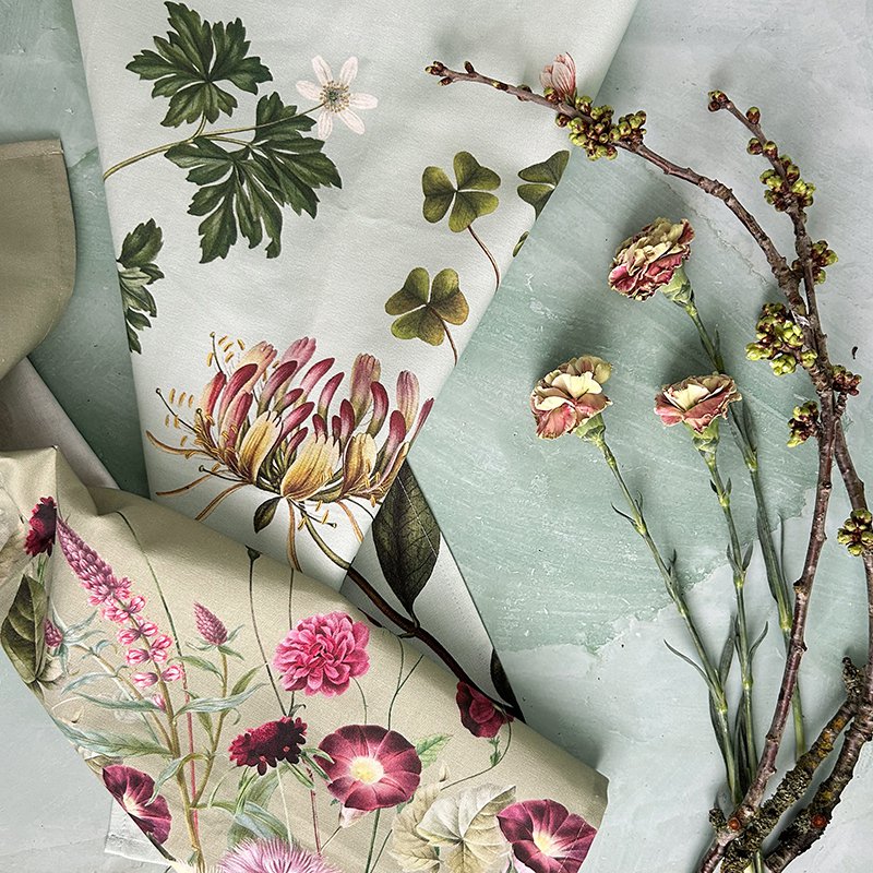 Organic tea towel - The Flora Danica Atlas