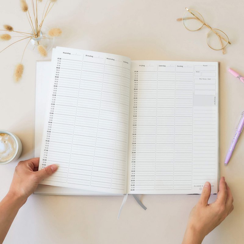 Prikkelarme planner Vlinder - Medium / A5+ ongedateerd