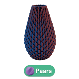 Myraka 3D vase - 3D printet vase - Bæredygtig PLA - Velegnet til kunstige blomster