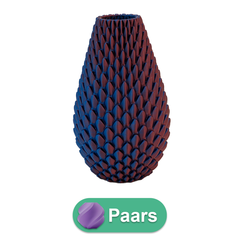 Myraka 3D vase - 3D printet vase - Bæredygtig PLA - Velegnet til kunstige blomster