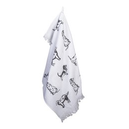 Gasttuch 40x66 cm weiß grauer Baumwollhundtoilettenhandtuch
