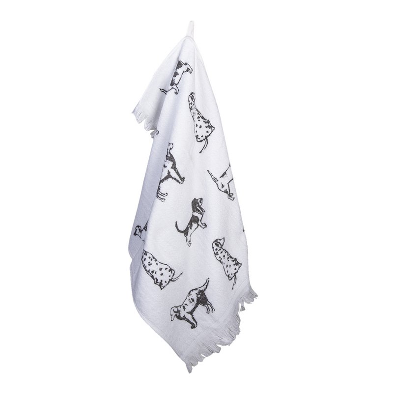 Gasttuch 40x66 cm weiß grauer Baumwollhundtoilettenhandtuch