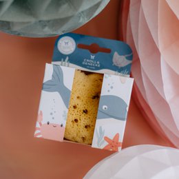 Caja de regalo de esponja de mar para el cuidado del bebé