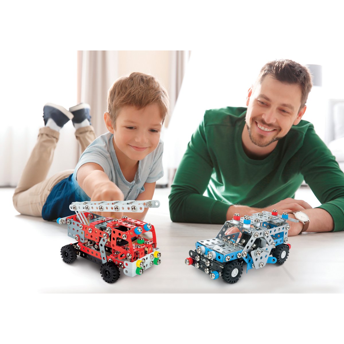 Construction set DIY fire truck metal