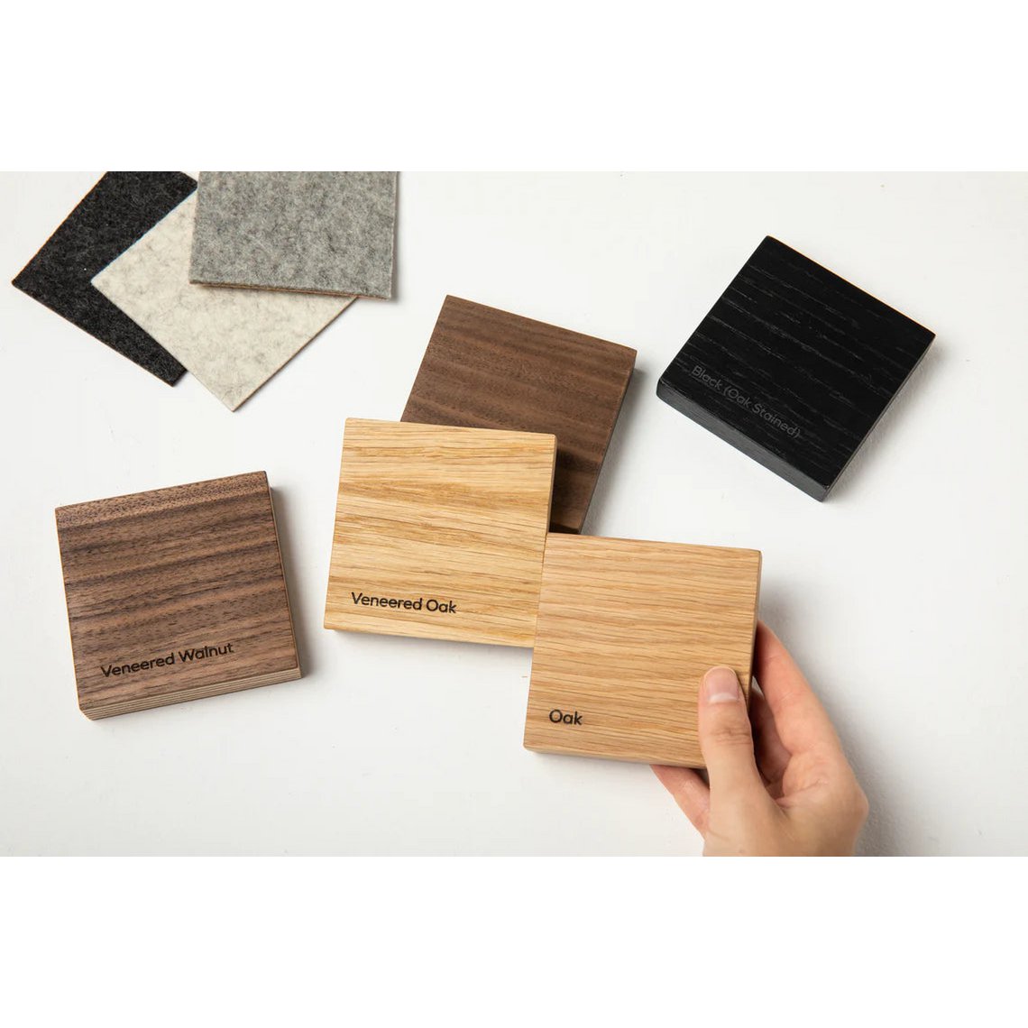 Holz- und Filztypen - Musterset